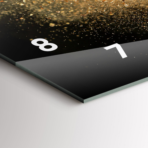 Vízszintes üvegóra Szétszórt fűszerek