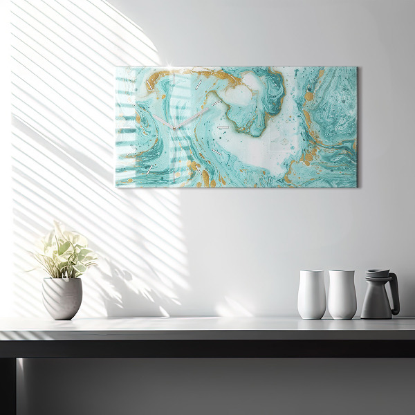 Vízszintes üvegóra Márvány textúra