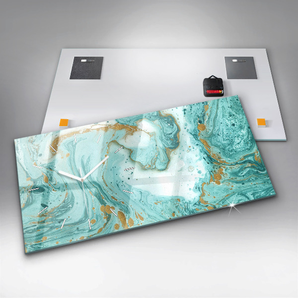 Vízszintes üvegóra Márvány textúra