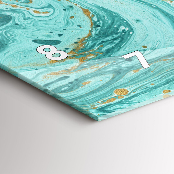 Vízszintes üvegóra Márvány textúra