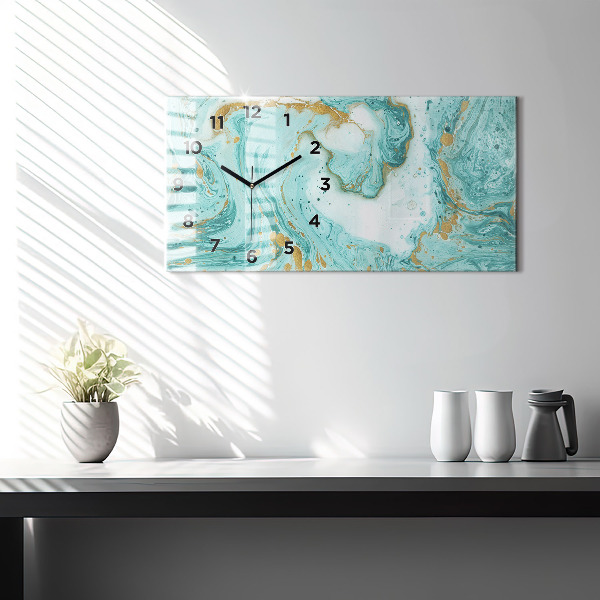 Vízszintes üvegóra Márvány textúra