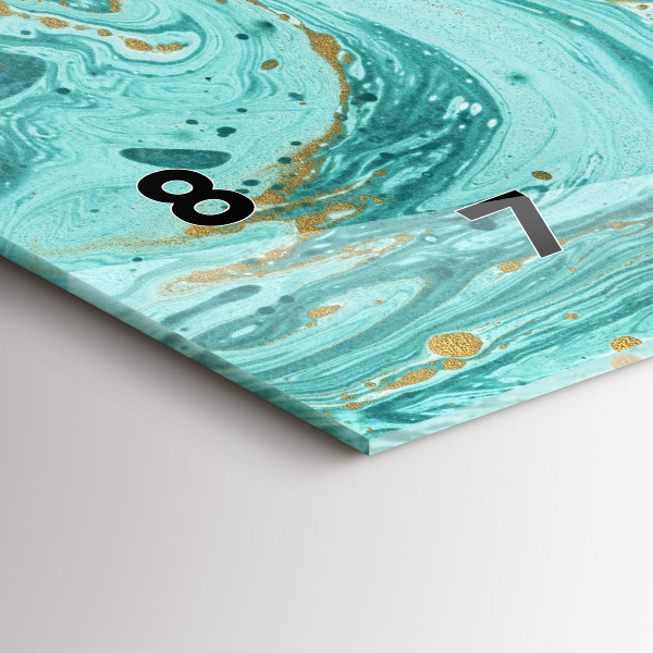 Vízszintes üvegóra Márvány textúra