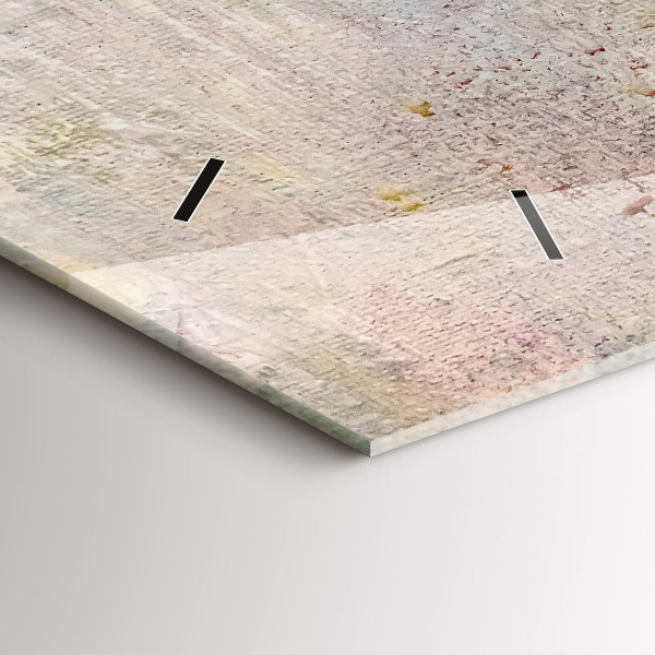 Vízszintes üvegóra Festett absztrakció