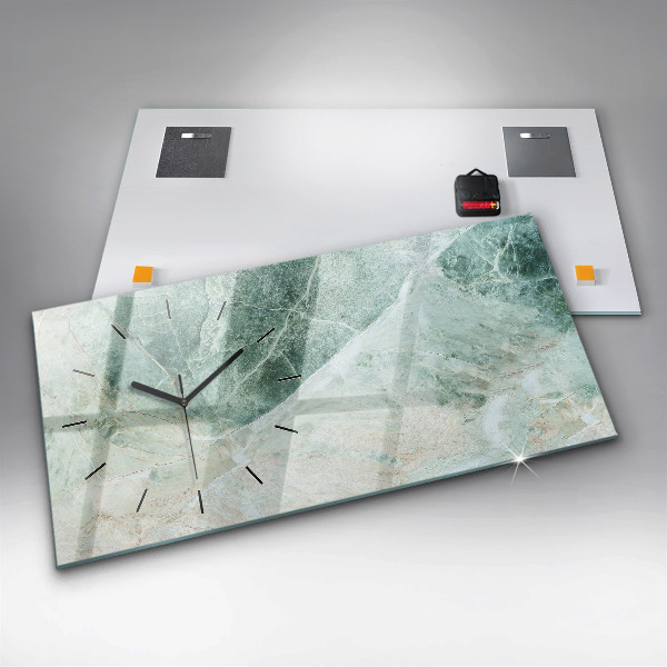 Vízszintes üvegóra Márvány kő textúra