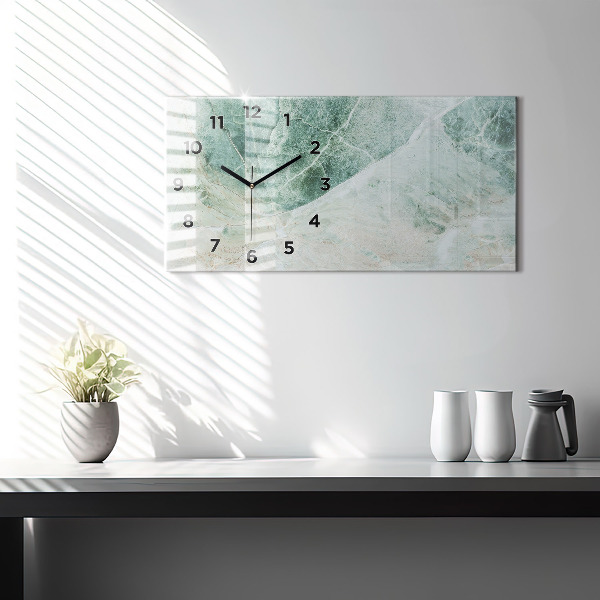 Vízszintes üvegóra Márvány kő textúra