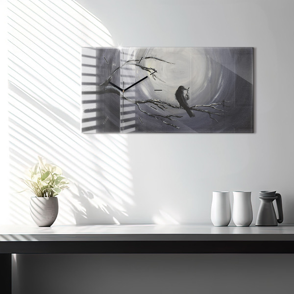 Vízszintes üvegóra Holló a holdfényben