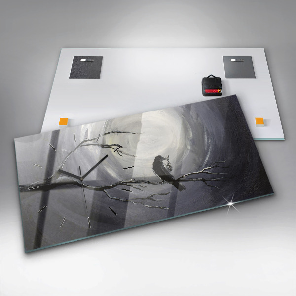 Vízszintes üvegóra Holló a holdfényben