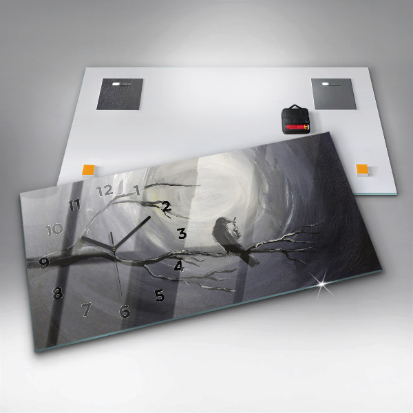 Vízszintes üvegóra Holló a holdfényben