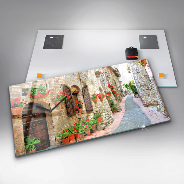 Vízszintes üvegóra Festői utca