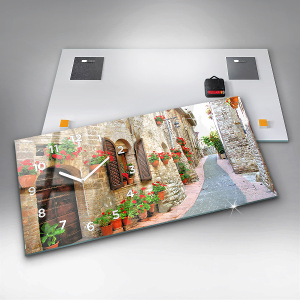 Vízszintes üvegóra Festői utca