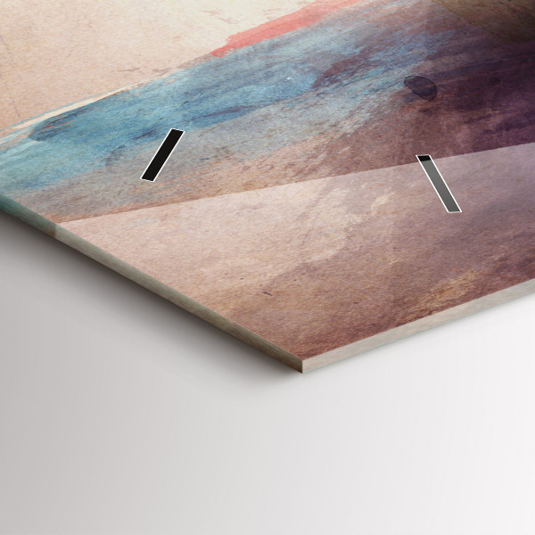 Vízszintes üvegóra Egy nő absztrakt portréja