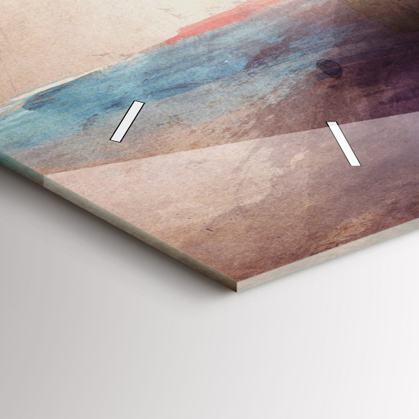 Vízszintes üvegóra Egy nő absztrakt portréja