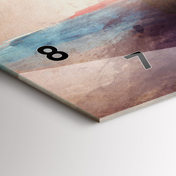 Vízszintes üvegóra Egy nő absztrakt portréja