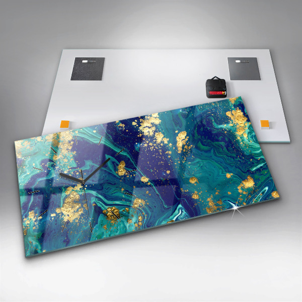 Vízszintes üvegóra Modern absztrakció