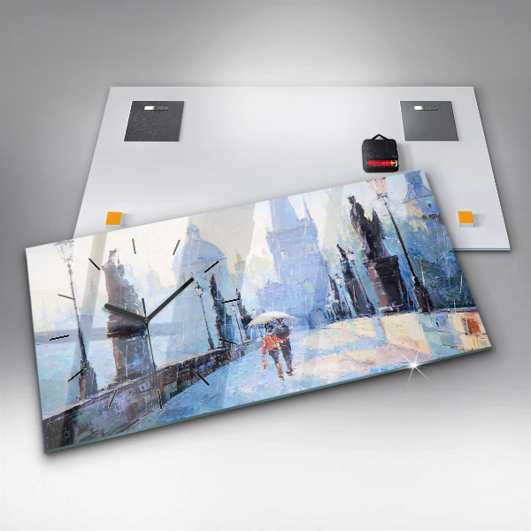 Vízszintes üvegóra Olaj művészet