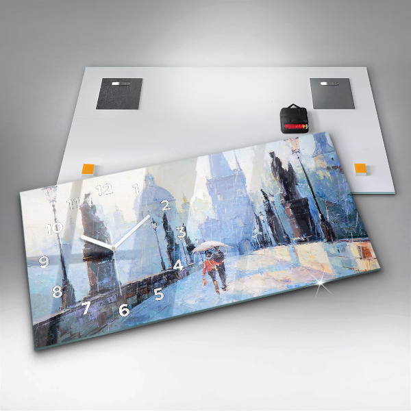 Vízszintes üvegóra Olaj művészet