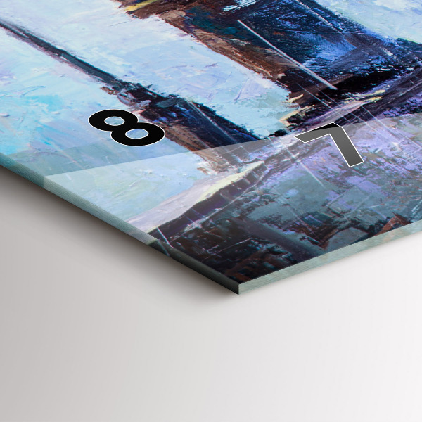 Vízszintes üvegóra Olaj művészet