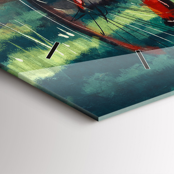 Vízszintes üvegóra Festett bicikli