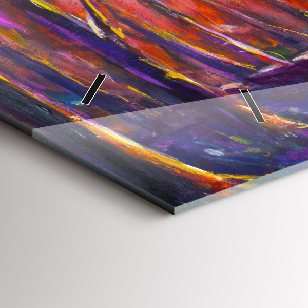 Vízszintes üvegóra Pár az erdőben