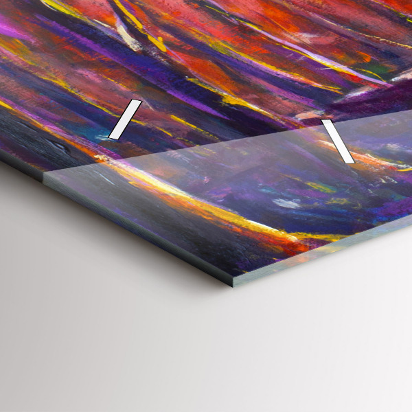 Vízszintes üvegóra Pár az erdőben