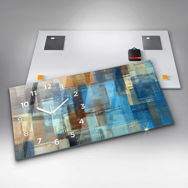 Vízszintes üvegóra Színes háttér - absztrakt