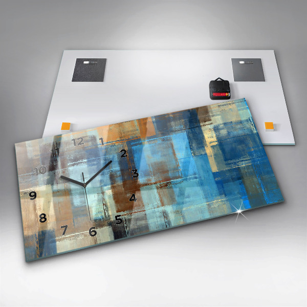 Vízszintes üvegóra Színes háttér - absztrakt