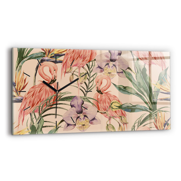 Vízszintes üvegóra Trópusi pálmalevél