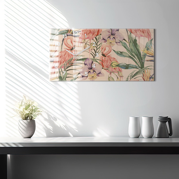 Vízszintes üvegóra Trópusi pálmalevél