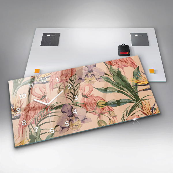 Vízszintes üvegóra Trópusi pálmalevél