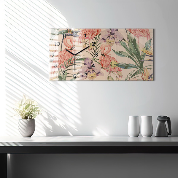 Vízszintes üvegóra Trópusi pálmalevél