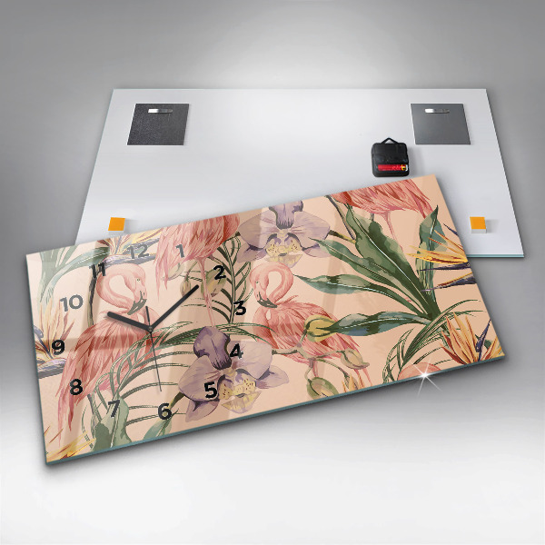 Vízszintes üvegóra Trópusi pálmalevél