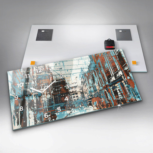 Vízszintes üvegóra Street Art