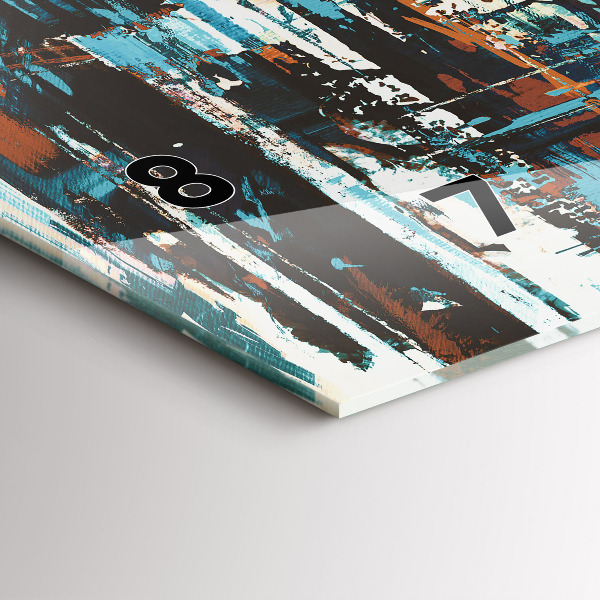 Vízszintes üvegóra Street Art