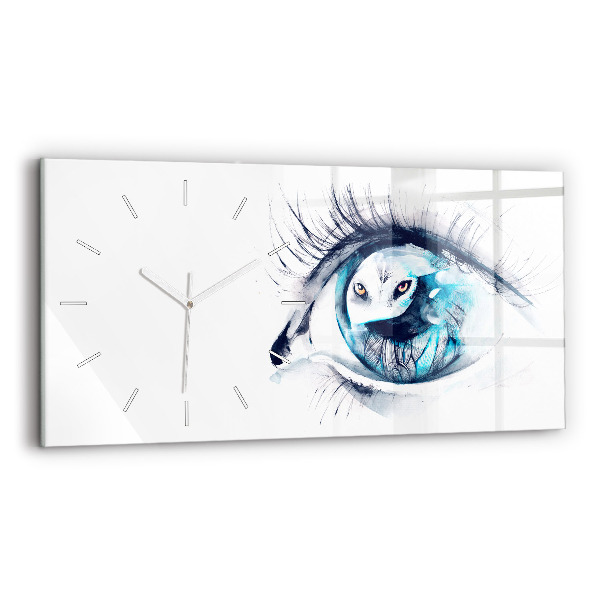 Vízszintes üvegóra Wolf Eye Illusztráció