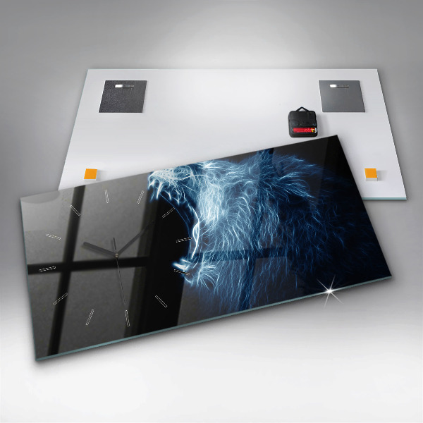 Vízszintes üvegóra Vad oroszlán testbeszéd