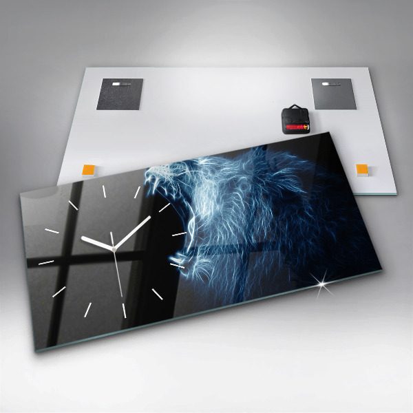 Vízszintes üvegóra Vad oroszlán testbeszéd