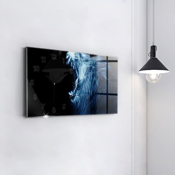 Vízszintes üvegóra Vad oroszlán testbeszéd