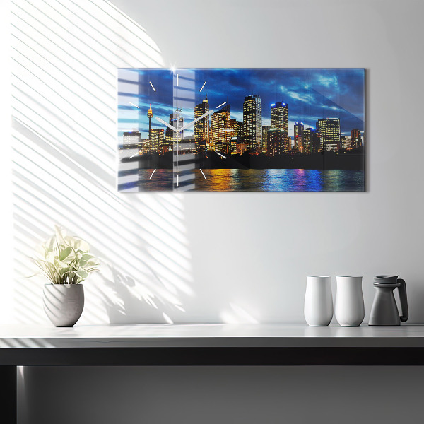 Vízszintes üvegóra Sydney az Este