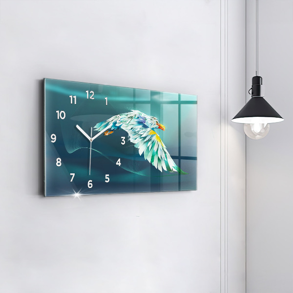 Vízszintes üvegóra Egy repülő sas képe