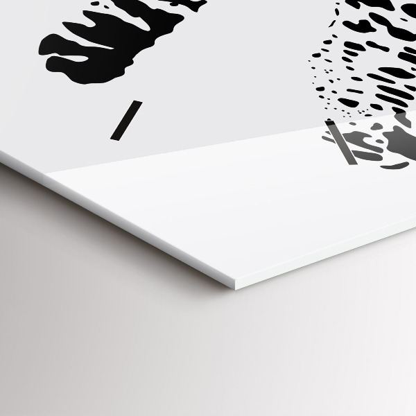 Vízszintes üvegóra Sziluettje egy párduc