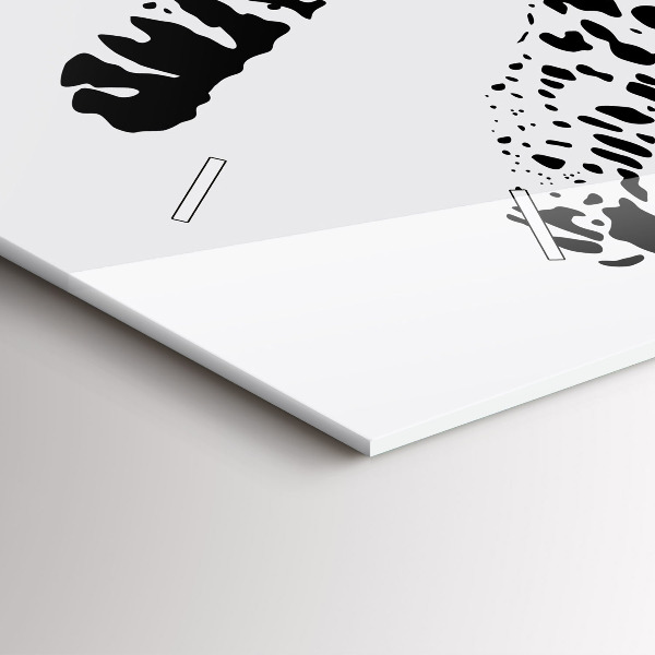 Vízszintes üvegóra Sziluettje egy párduc