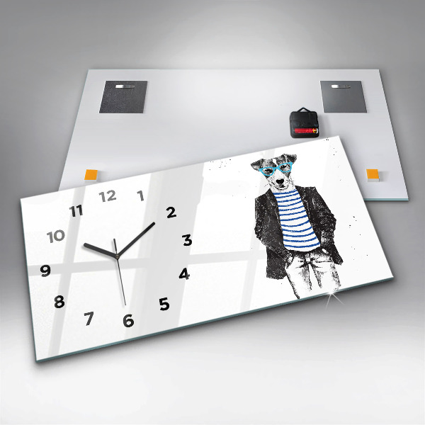 Vízszintes üvegóra Kutya az emberi testben