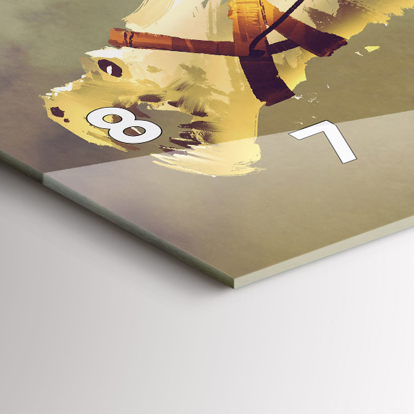 Vízszintes üvegóra Sárkánylovas illusztráció