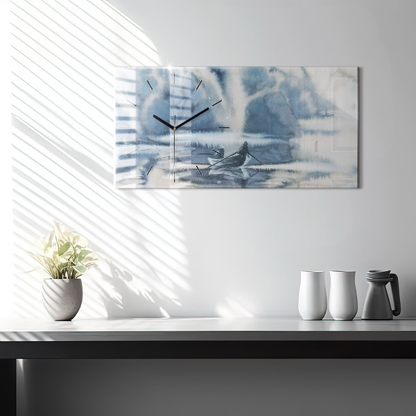 Vízszintes üvegóra Téli Łódka-tó