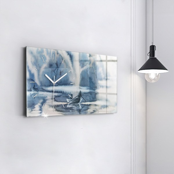 Vízszintes üvegóra Téli Łódka-tó