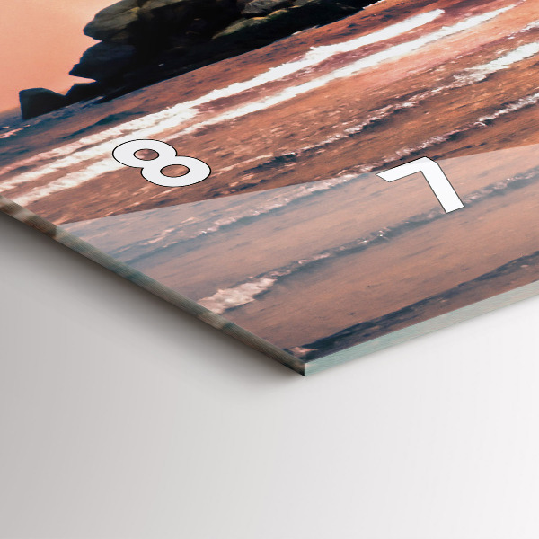 Vízszintes üvegóra Sherman-part