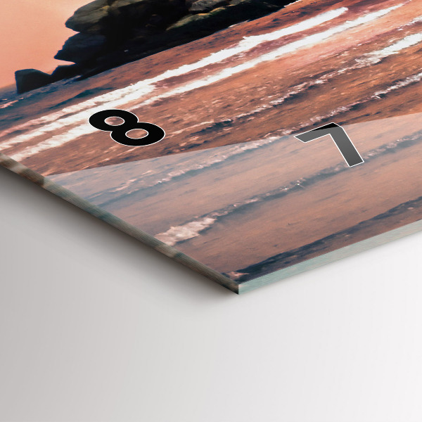 Vízszintes üvegóra Sherman-part