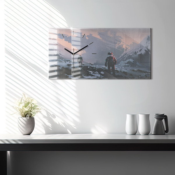 Vízszintes üvegóra Űrhajósok Tejút