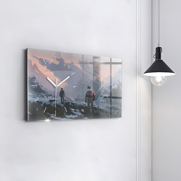 Vízszintes üvegóra Űrhajósok Tejút