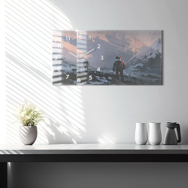 Vízszintes üvegóra Űrhajósok Tejút